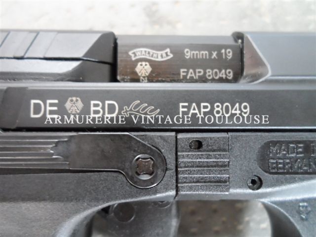 Pistolet à carcasse composite Walther P99 AS (Anti stress!) calibre 9x19 -  ATELIER SAINT ETIENNE